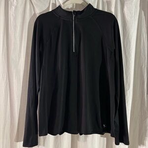 Danskin Black Quarter-Zip Pullover Women’s XL (16/18) Activewear Top